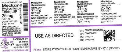 Mecl (Meclizine 60760 661 30)